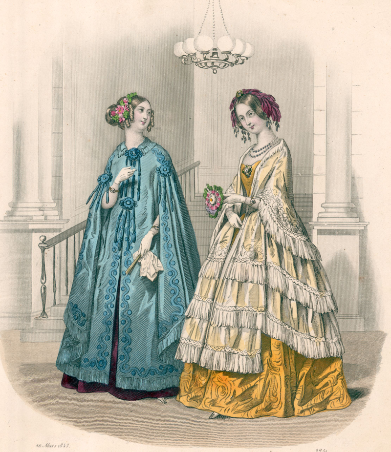 Illustration for article titled What Are Historical Broads Always Talking About in Fashion Plates?